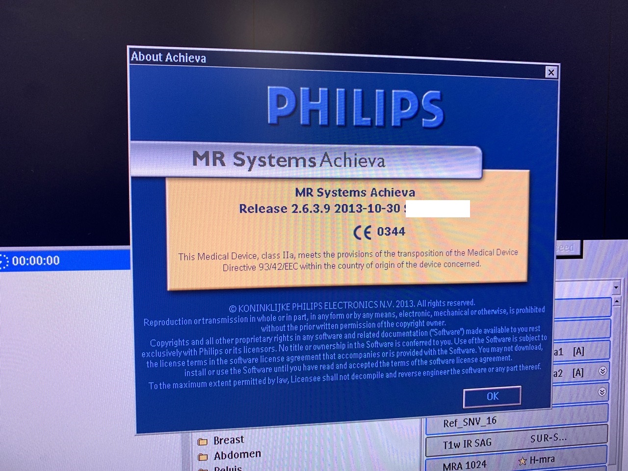 Used Philips Healthcare Achieva 3.0T MRI Scanner