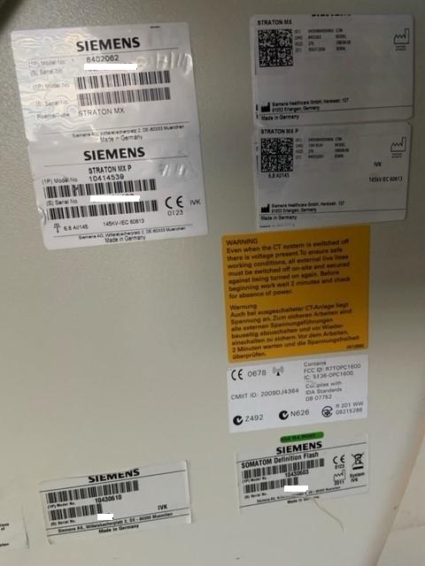 Secondhand Siemens Healthcare Definition Flash CT Scanner