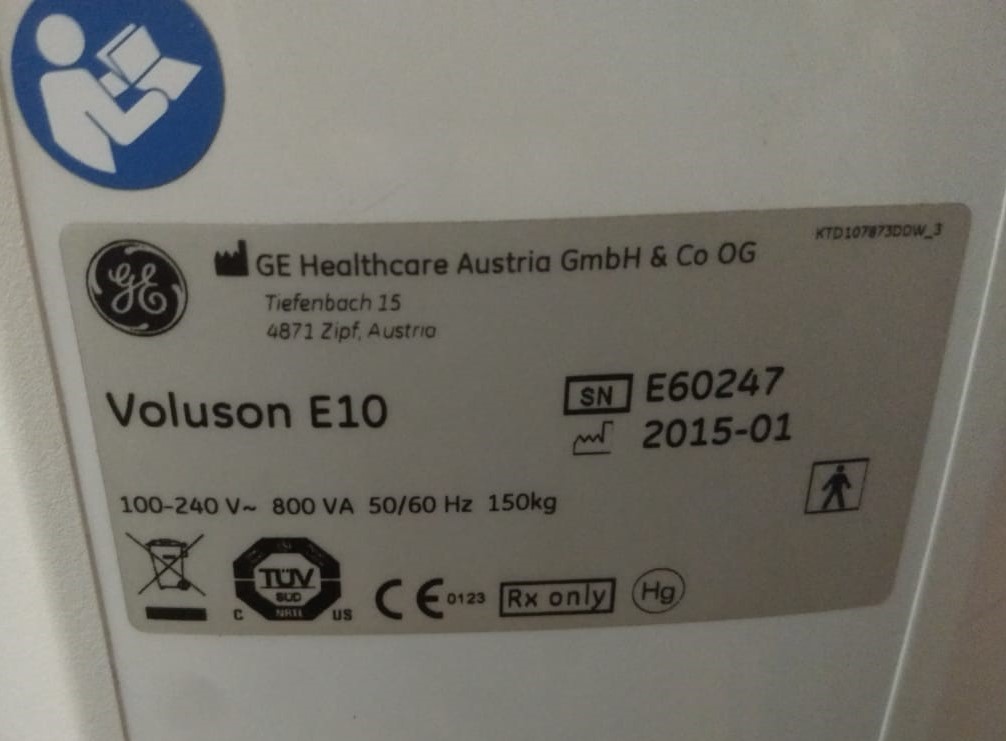 Used GE Healthcare Voluson E10 Ultrasound