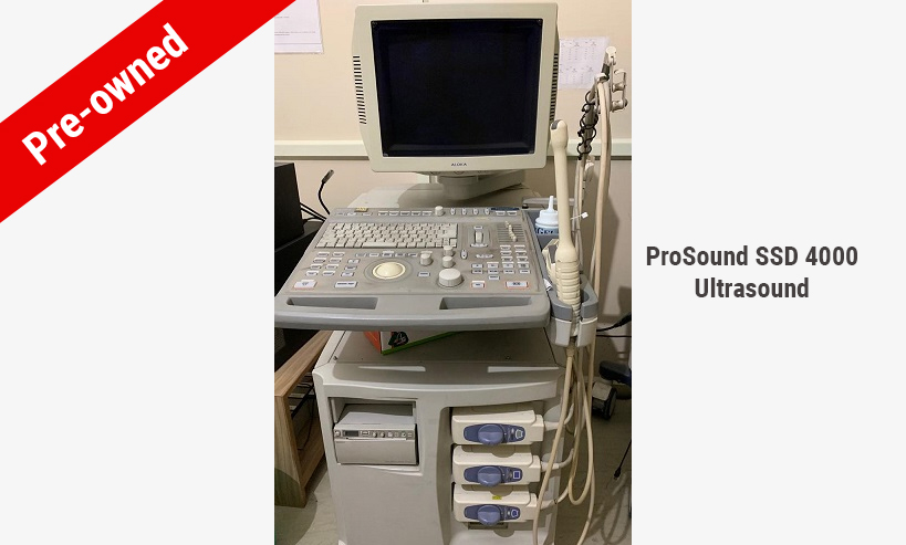 Used Hitachi Aloka Medical ProSound SSD 4000 Ultrasound