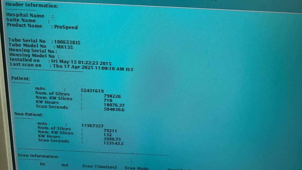 20Med CT Scan GE HEALTHCARE HISPEED DUAL