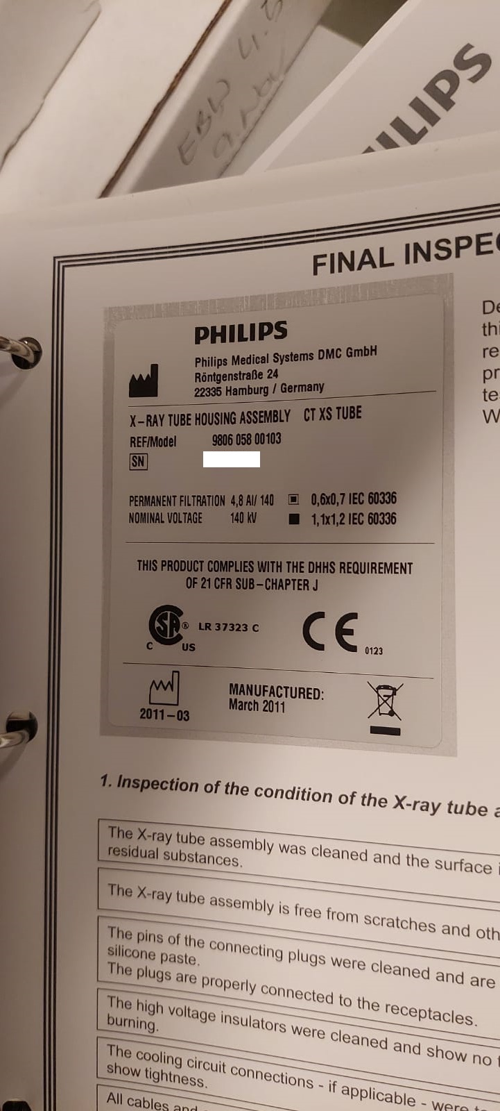 Used Philips Healthcare Brilliance ICT 128 CT Scan Machine