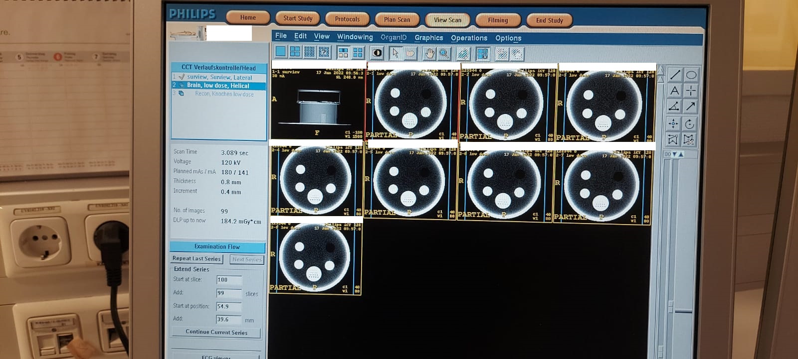 Old Philips Healthcare Brilliance ICT 128 CT Scan