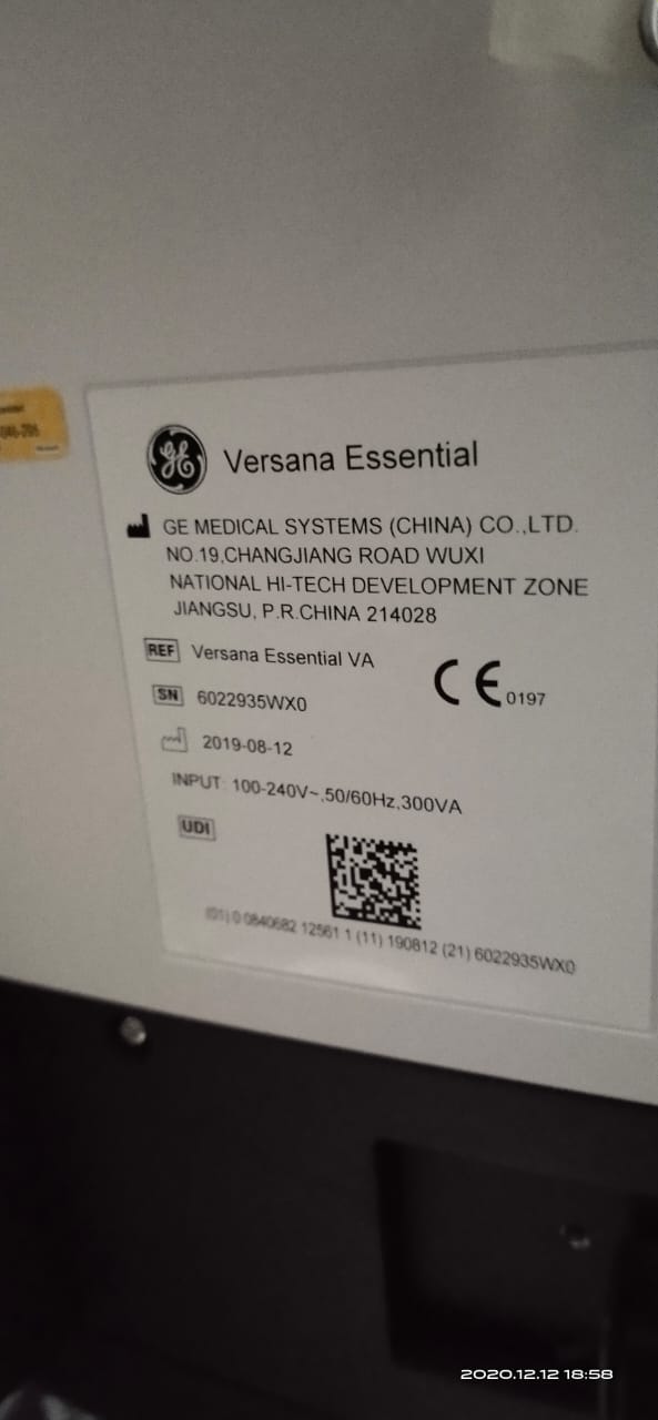 Refurbished GE Healthcare Versana Essential Ultrasound